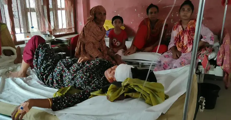 দুর্ঘটনায় আহত রোগী